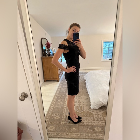 Mademoiselle Philip Marc Lace Cocktail Dress 0022 - Picture 3 of 6